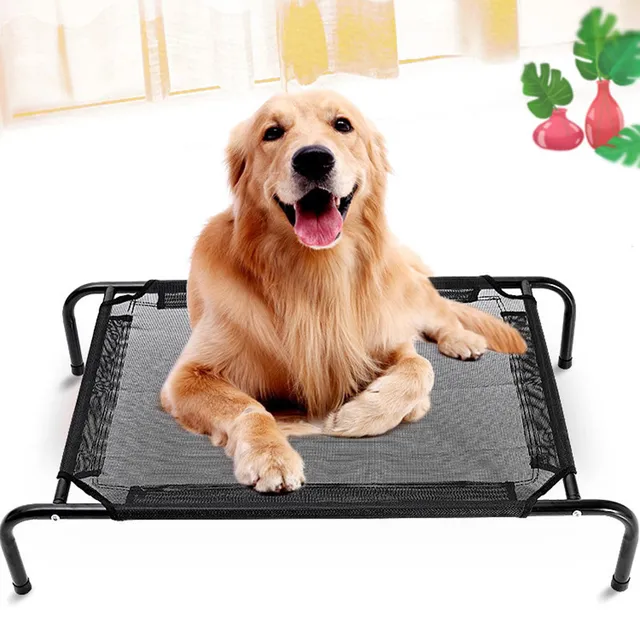 Dog Beds Mats Pet Sleeping Bed for Large Dog Cool Summer Big Dogs Pet Sleeping Pad Mesh Breathable Steel Frame Bed for Pets Dogs