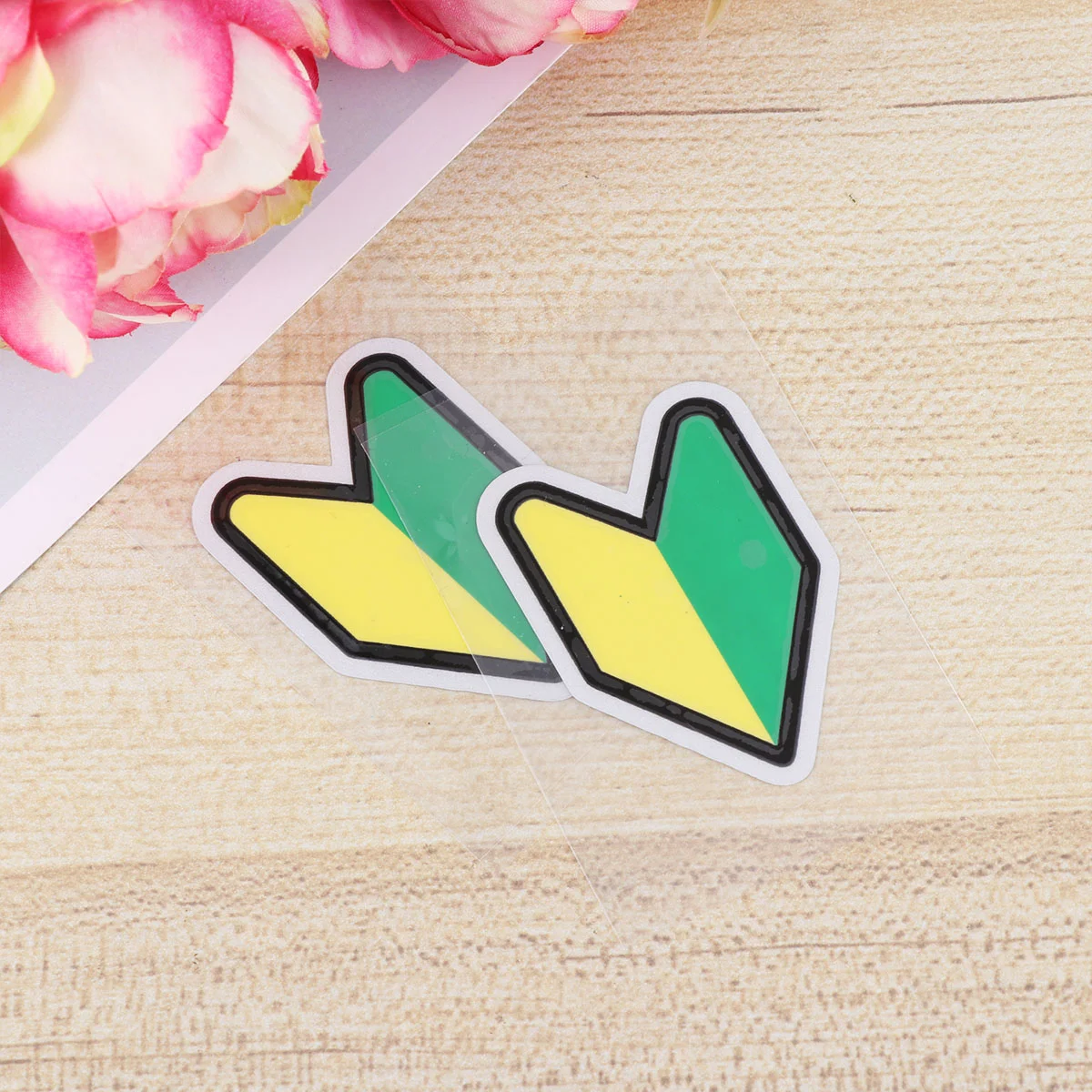 

2 шт., автомобильные наклейки «значок новичка»