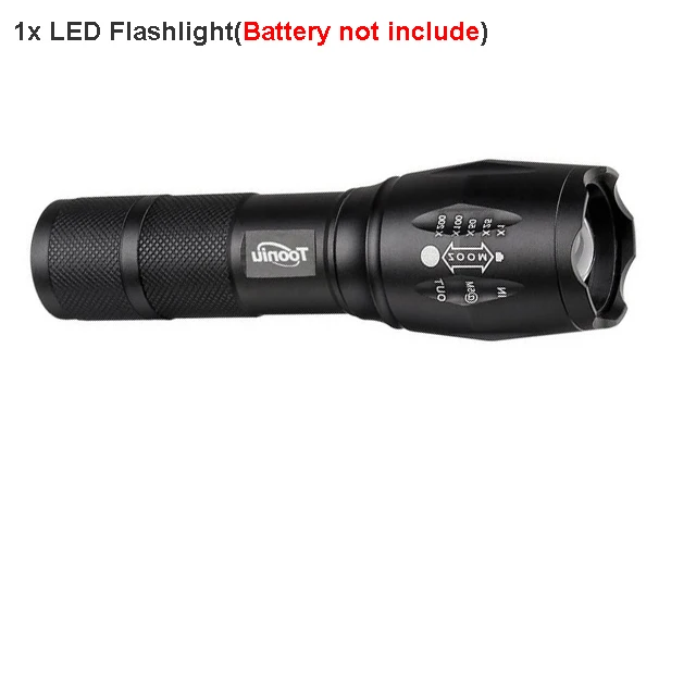 B Tooniu XM-L T6 L2 алюминиевый водонепроницаемый Zoomable CREE светодиодный тактический флэш-светильник фонарь светильник для 18650 аккумуляторной батареи или AAA - Испускаемый цвет: B
