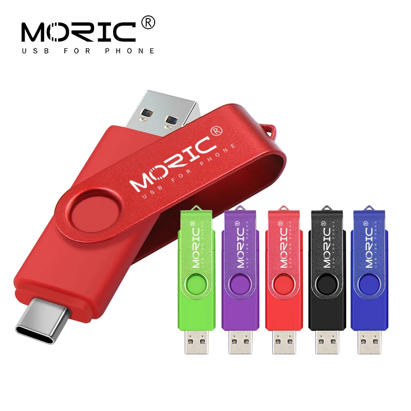 Поворотный usb-флеш-накопитель Тип c 32 ГБ для смартфона Android type 128 флеш-карта 64