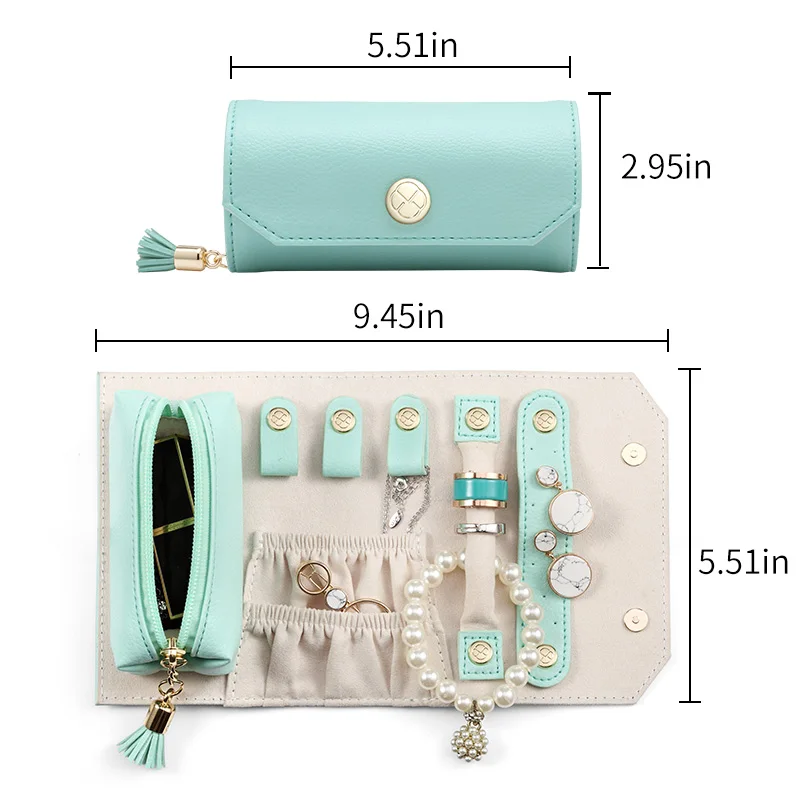 Vlando небольшая дорожная сумка скручивающаяся для украшений Органайзер с