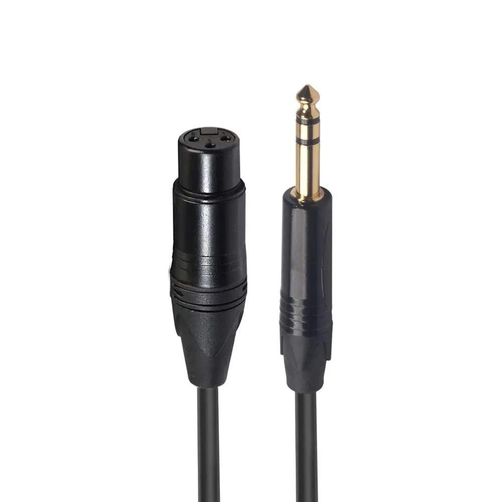 1M 2M 3m MDouble один микрофон для слежки провод шнур XLR Мужской к гнезду 6 35/6 5 мм штекер