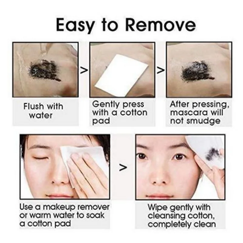 Объемная тушь для макияжа 4D шелковое волокно ресниц водостойкая Rimel 3d удлиняющая