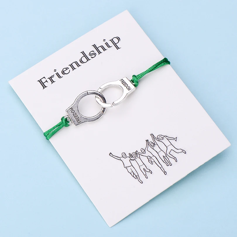 IYOE Wish Card браслеты на запястье дружбы для женщин мужчин детей браслет с красной