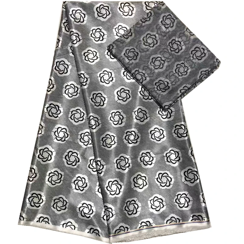 Новая ИМИТИРОВАННАЯ шелковая ткань африканская с принтом 4 + 2 ярда нигерийская