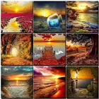 Алмазная вышивка 5D, полностью круглая Алмазная мозаика сделай сам, набор для рисования солнцем, алмазная живопись, вышивка крестиком, стразы, Алмазное искусство