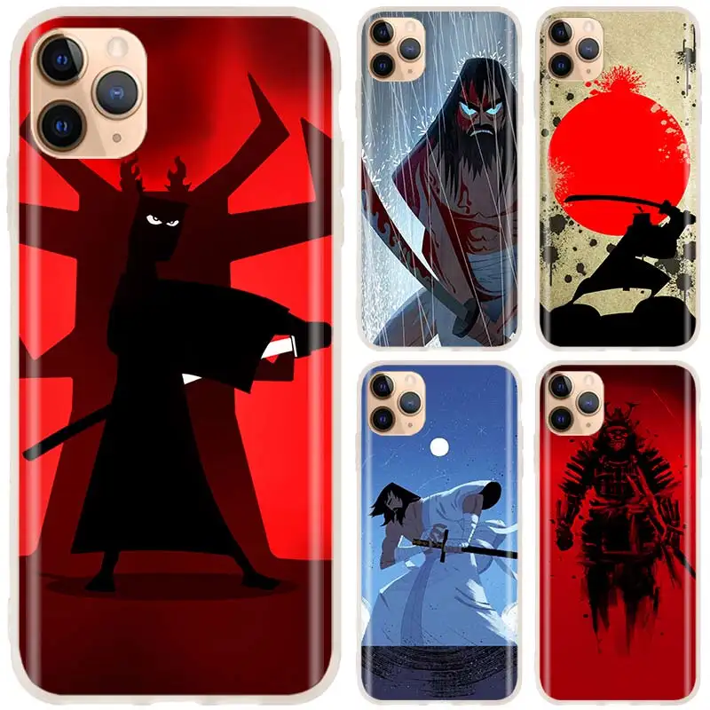 

Samurai Jack Soft Silicone Phone Case For iPhone 13 12 11 Pro X XR XS Max XR 6 7 8 G Plus SE 2020 Cover