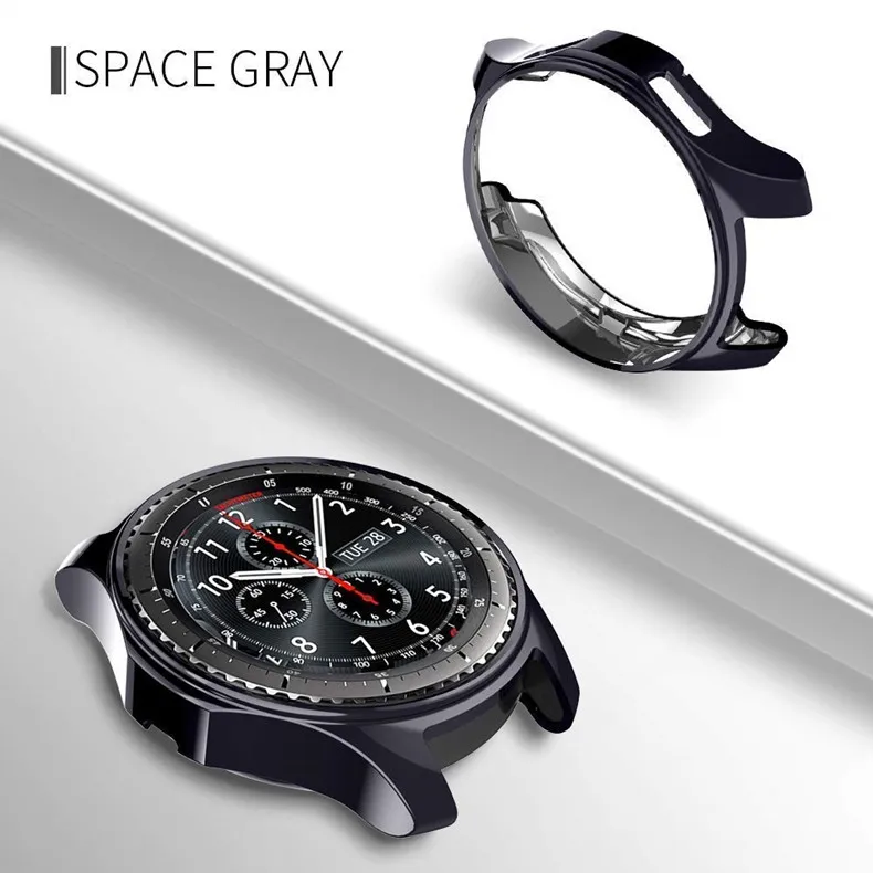 Gear S3 frontier для samsung Galaxy Watch 46 мм 42 м чехол ремешок reloj Обложка Мягкий ТПУ покрытием все вокруг Защитный чехол рамка