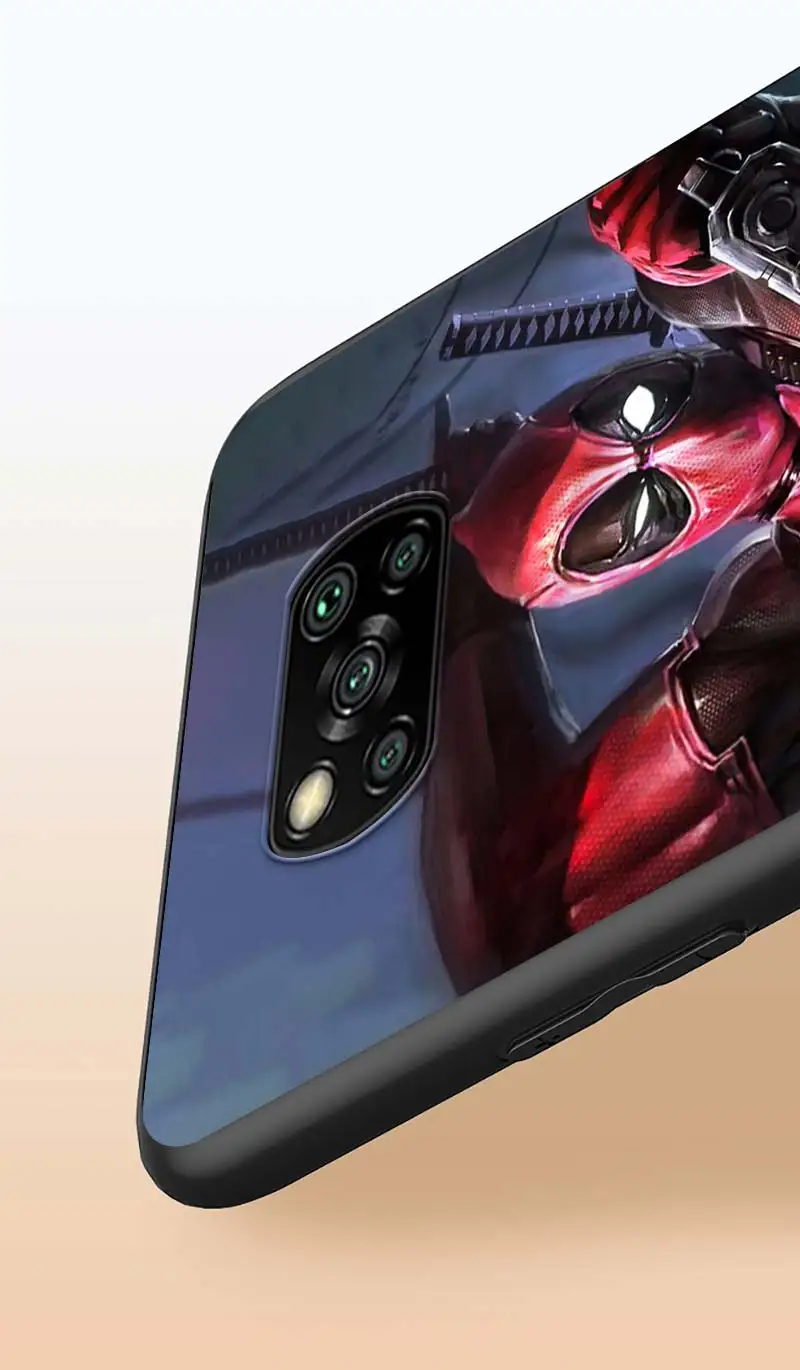 

Deadpool Hero Marvel for Xiaomi Poco X3 NFC X2 M3 M2 F2 F3 Pro C3 F1 A2 Lite Mix3 Play Silicone Soft Black Phone Case