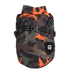 2 в 1 собака парки осень-зима лыжный костюм, хлопковая одежда без рукавов жилет с хлопковой подкладкой Одежда для собак, пуховые парки, обхватывающие грудь ремни