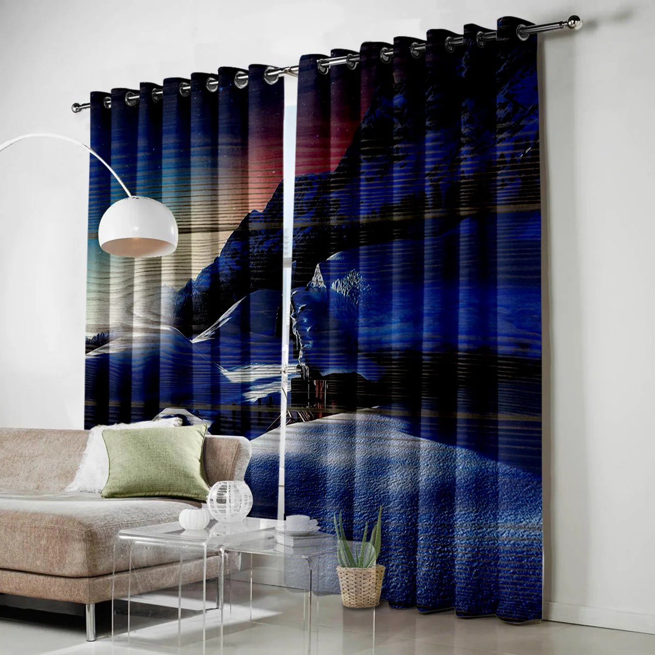 Деревянный фон зима Звездное окно в небо занавески Живописные Занавески для