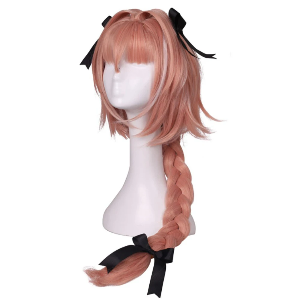 Парик новое поступление парик для косплея из игры Fate Apocryph Astolfo Длинные розовые