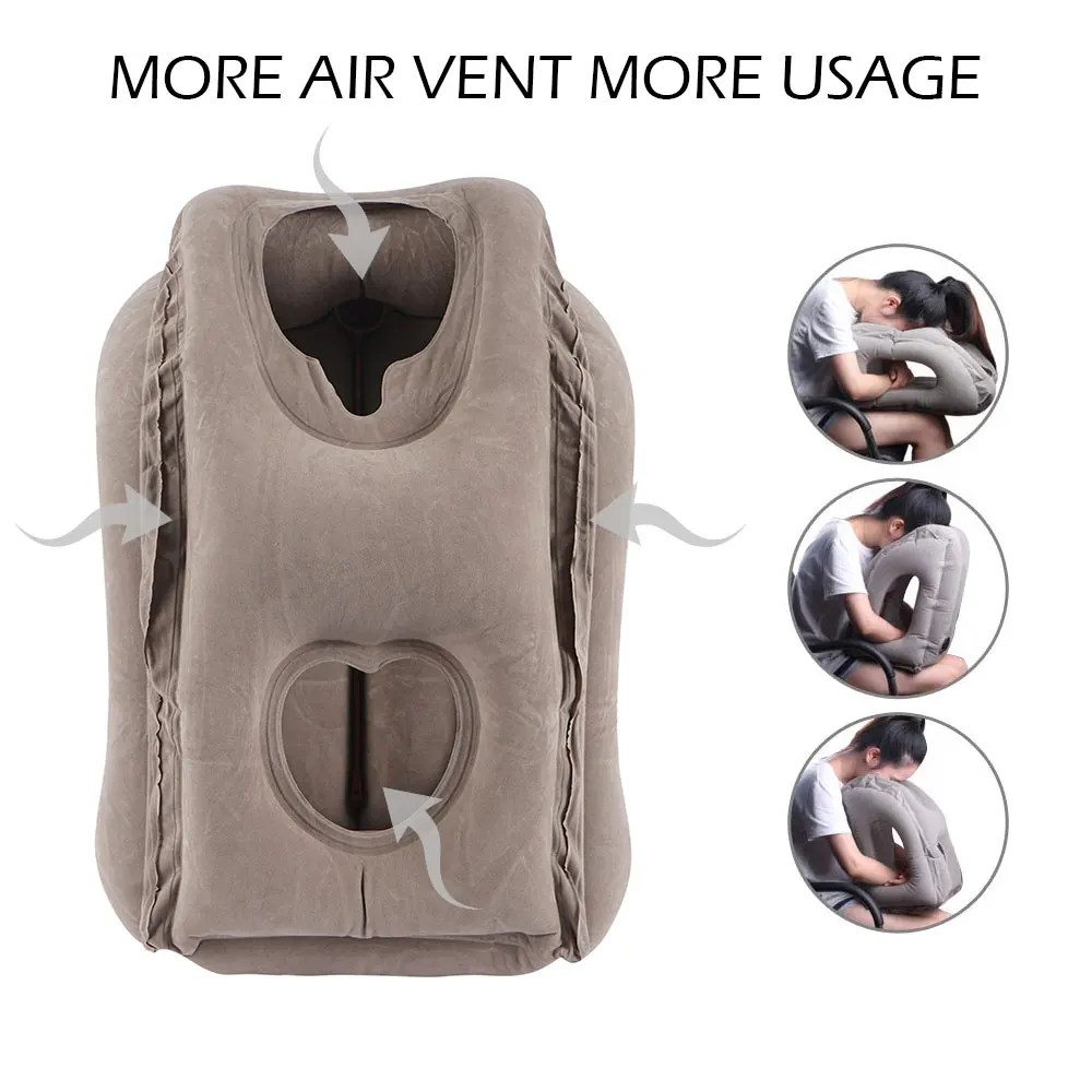 Модернизированная надувная подушка для путешествий подголовника поддержки