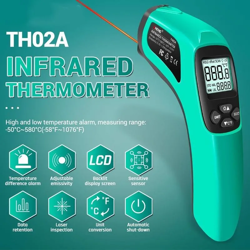

Digital Temperature Gun Infrared Thermometer Non-contact Lcd Medical Thermometer Body Temperature Fever Measure Tool