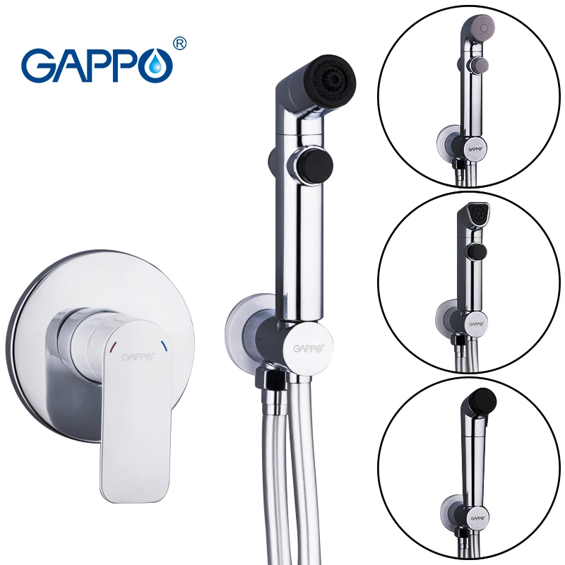 

GAPPO white Bidets hygienic shower bathroom bidet mixer muslim toilet shower bidet wall mount toilet spray G7248+Y02/Y03/Y04/Y05