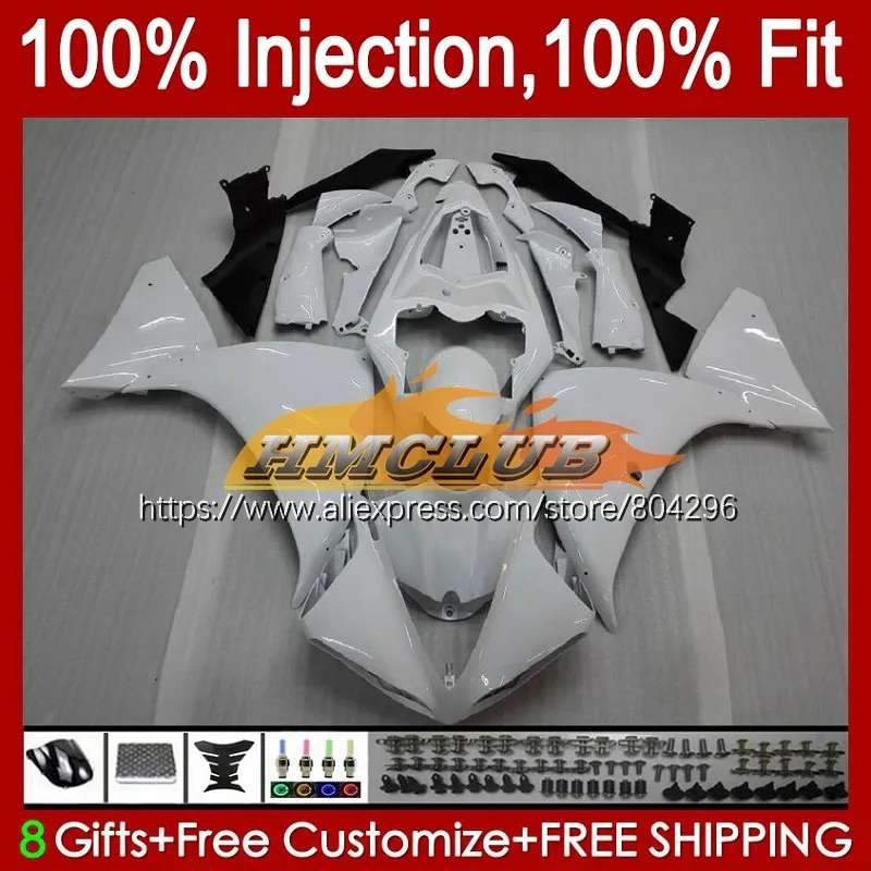 

Инъекция для YAMAHA YZF R1 1000 R 1 YZF1000 124No.22 YZF-R1 YZFR1 09 10 11 12 YZF-1000 2009 глянцевый белый 2010 2011 2012 обтекатель