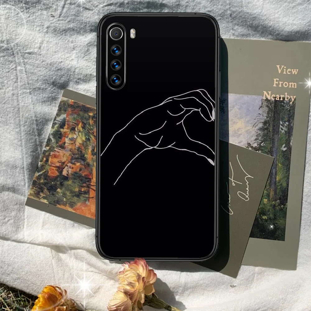 

romantic lovers couple Phone Case For XIAOMI Redmi Note 5 7 8 T 9 6A 7A 8A 9S K 20 30 Pro black Waterproof Soft Etui 3D Coque