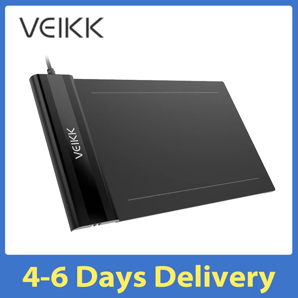 VEIKK S640 Графический Планшеты доска для рисования 6*4 дюйма дизайн планшет 8192