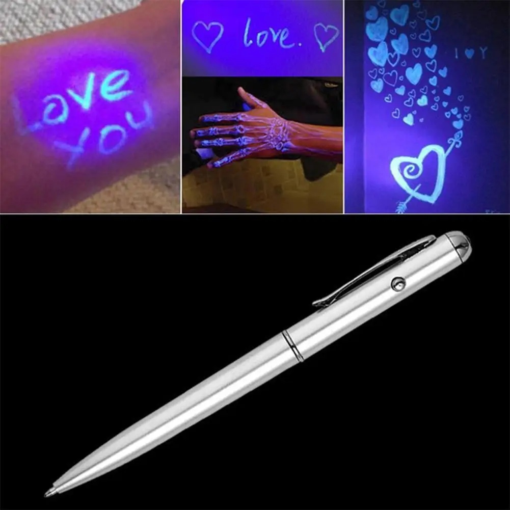 

Colorless Luminous Light Pen Uv Lamp Invisible Lamp Ultraviolet Learning Education Toys For Child Ballpoint Pen Luminou Pen