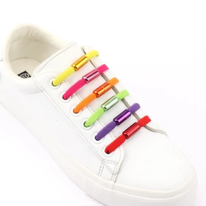 Эластичные шнурки для обуви, 1 пара, без шнурков, на плоской подошве, для детей и взрослых, кроссовки для быстрой носки, 15 цветов