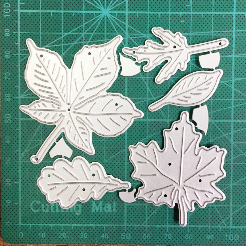 Металлические штампы для вырезания штамповка украшения формы 5 шт. кленовые
