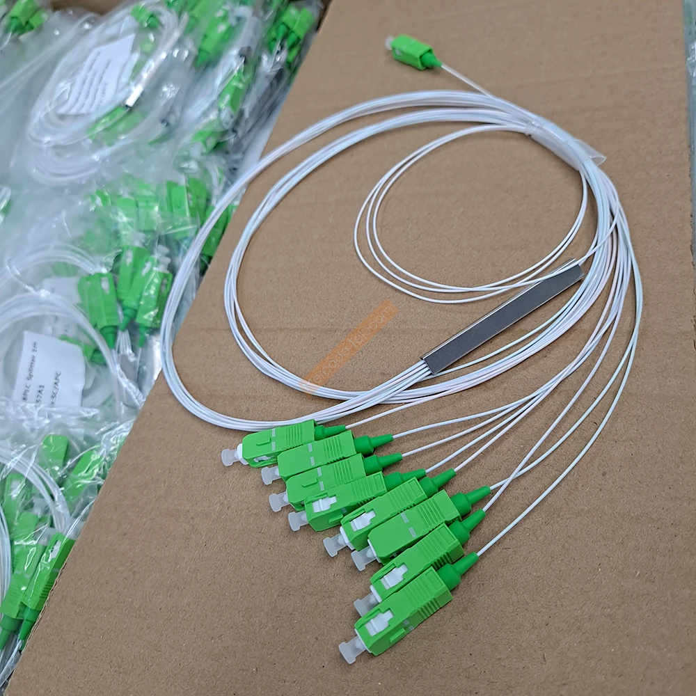 Высококачественный 20 шт./лот 1X2 1X4 1X8 1X16 1X32 PLC SC/APC SM однорежимный 0 9 мм G657A1 LSZH 1m FTTH