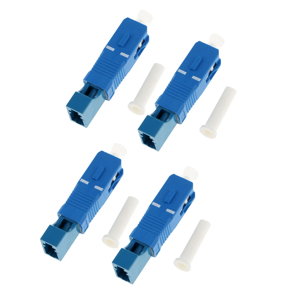 4 шт. SC папа к LC Женский адаптер высокой точности волоконно оптический разъем SM