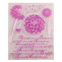 english alphabet dandelion clear stamp for diy hand account scrapbook album childrens greeting card decoration supplies