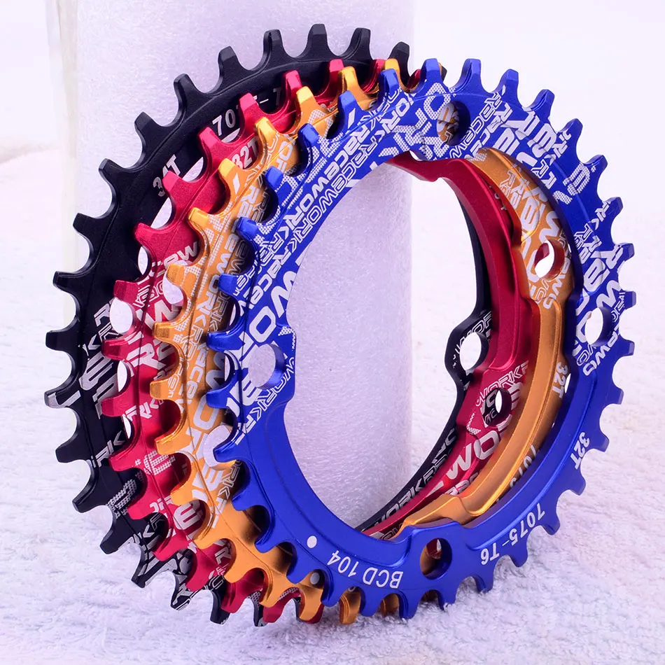 Einzigen geschwindigkeit ytem Breite kettenвт 104 BCD RUNDE 32t 34t 36t 38t MTB 11 10 9 1*11 Kurbel кольцо | Спорт и