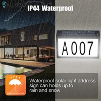 ip44 waterproof house plaque solar home yard 10 led address wall lamp sign numbers light street garden door decoration