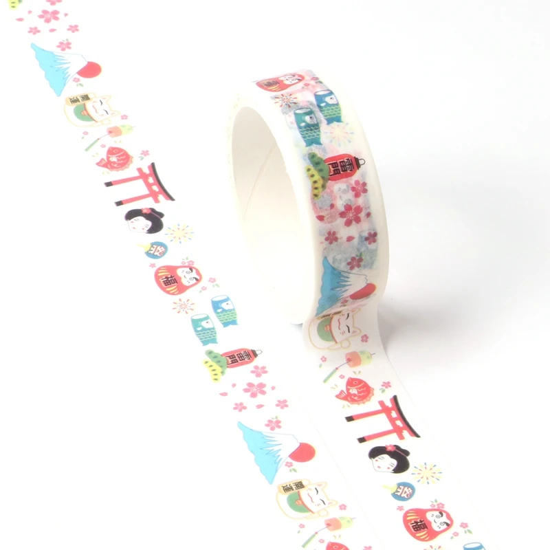 

1 шт., декоративная лента с рисунком в японском стиле