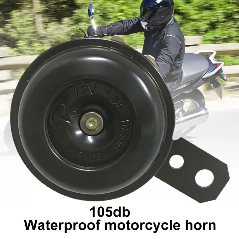

Universal Motorcycle ATV Electric Horn 12V 105db Waterproof Round Loud Speaker