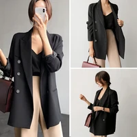 goohojio 2020 new casual long sleeve blazer overcoats autumn temperament cardigan blazers female fashion oversized tops women