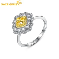sace gems luxury s925 sterling silver set zirconium jewelry 3a zircon simple color treasure lady ring sell like hot cakes