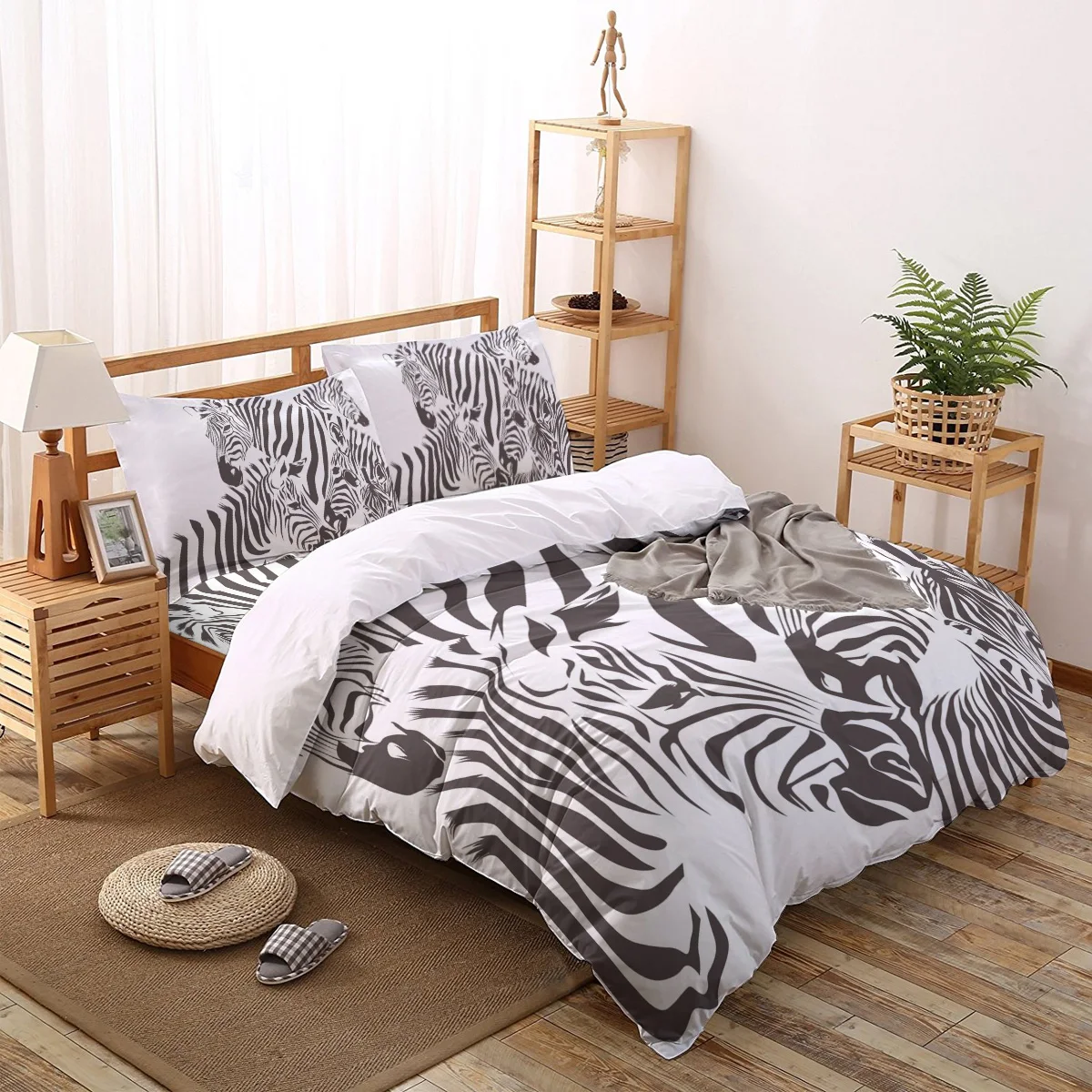 

Зебра с животным принтом Постельное белье 2/3/4 шт. Стёганое одеяло пододеяльник близнец полный Queen King Размеры домашний текстиль