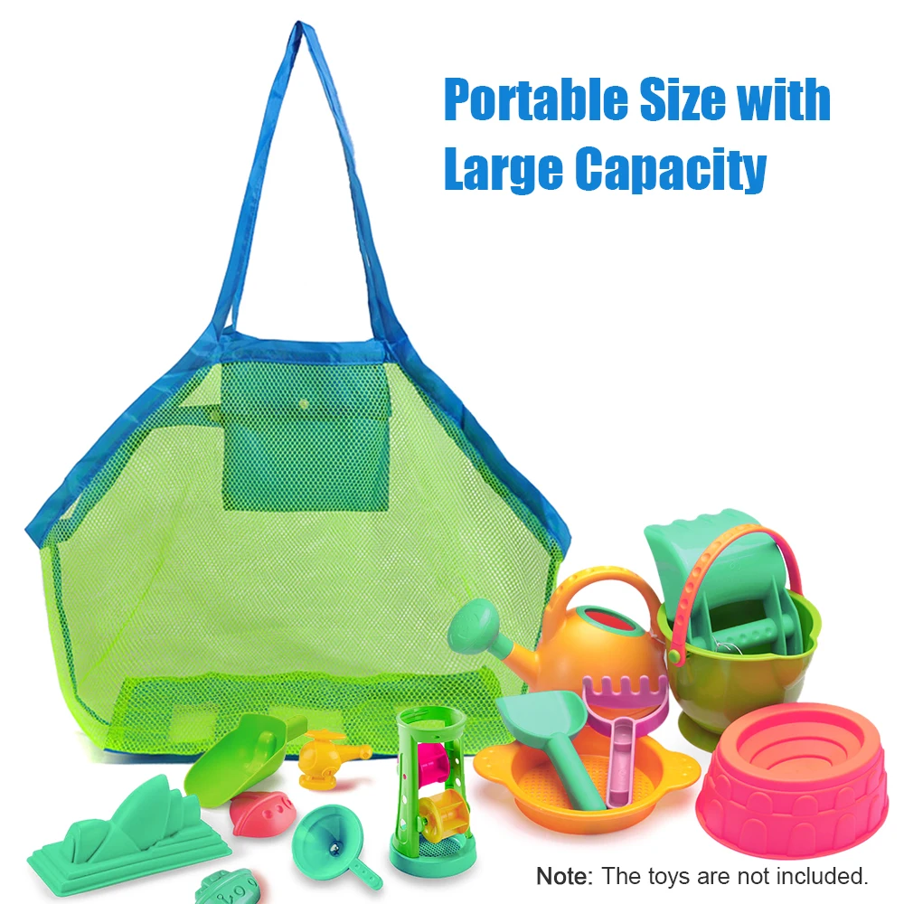

Outdoor Swimming Beach Bag Foldable Mesh Swimming Waterproof Bag For Kids Beach Toy Mesh Tote Bags Beach Swimming Sport Bags