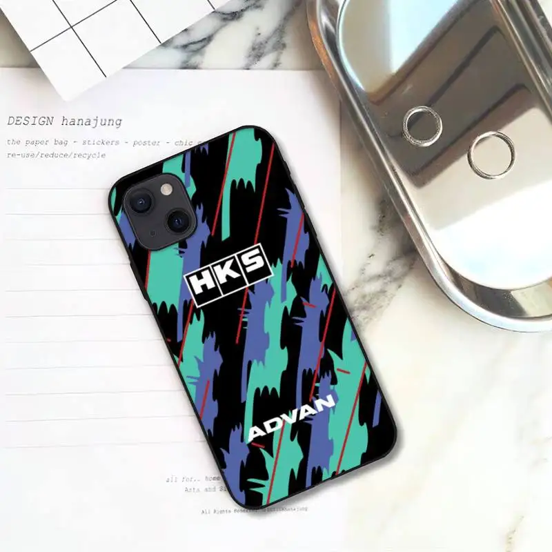 sports car hks jdm accessories phone case for iphone 11 12 mini 13 pro xs max x 8 7 6s plus 5 se xr shell free global shipping