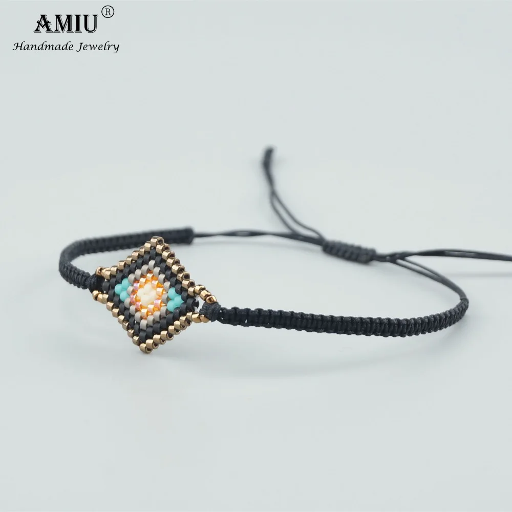 Браслеты из бисера Миюки AMIU ручной работы популярные браслеты с подвесками Love Lucky