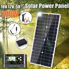 Солнечная панель 100Вт, 18В, 12В, монокристаллическая, легкая, с зарядным устройством, с контроллером 10А, 20А, 30А