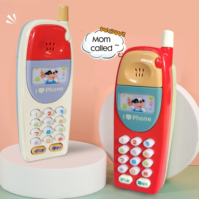 Baby Mobile Phone Toy English Machine With Light Musical Babyphone Children Educational Toys Babies Telephone