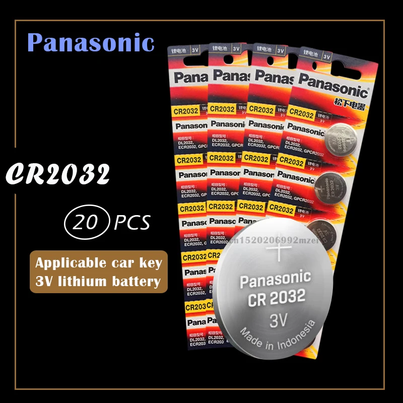 20 шт. оригинальный новый аккумулятор для PANASONIC cr2032 3 в кнопочные элементы