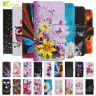 Чехол-книжка для Huawei P40 Lite E, кожаный, с бумажником