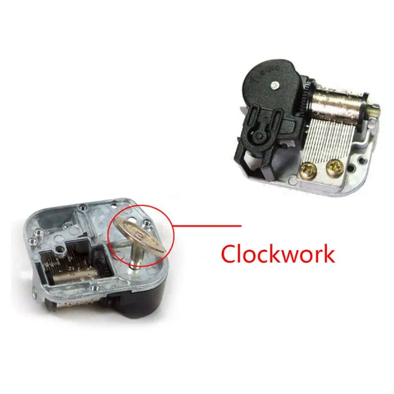 

8 Tones Music Box Movement Mechanical Clockwork DIY Windup Rotate Musical Gift XX9E