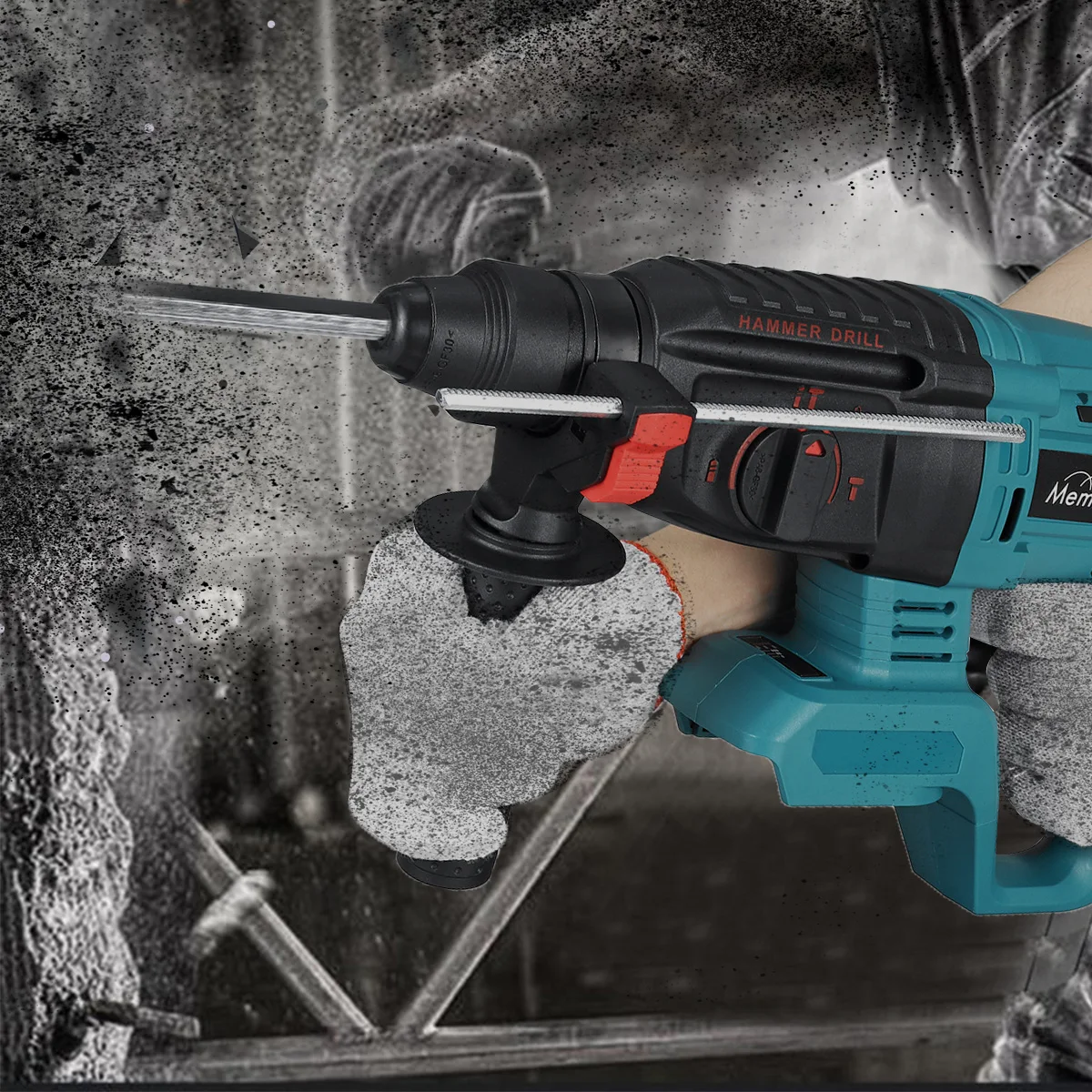 

Electric Hammer Drill Brushless Cordless Rotary Hammer Drill Impact Drill Multifunctional Power Tools For Makita 18V Battery