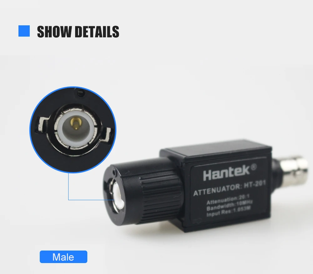 Hantek аттенюатор 1008C осциллограф сигнал пассивный аттенюатор HT201 20:1 пассивный аттенюатор 300 В макс для пико