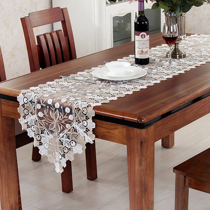 Кружевная настольная дорожка Европейский подрядный стол флаг ТВ коврик чайный
