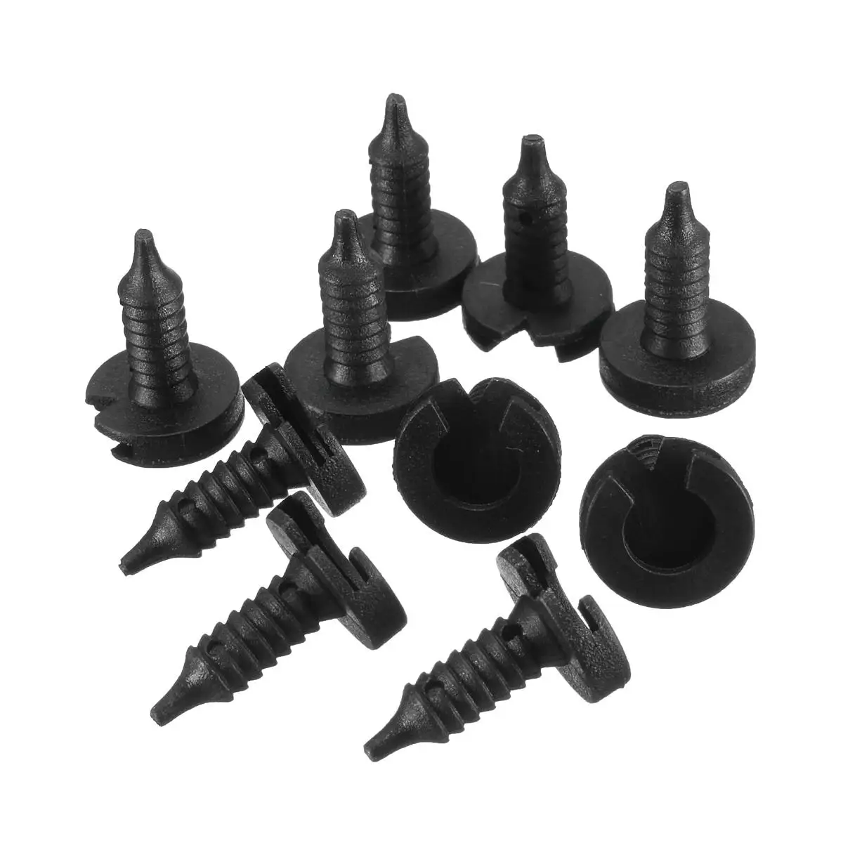 

10 шт. черные пластиковые клипсы для отделки дверной панели автомобиля, чехол подходит для Land Rover Discovery Freelander Range P38 1995 - 2002 MWC9134