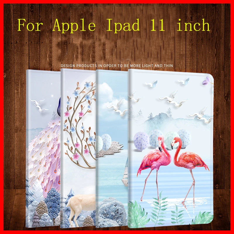 

Magnetic Flip PU Leather Tablet Cover Case For Apple iPad Pro 11 inch 2018 Protective Shell Smart Sleep/Wake ipad pro 11" Fundas