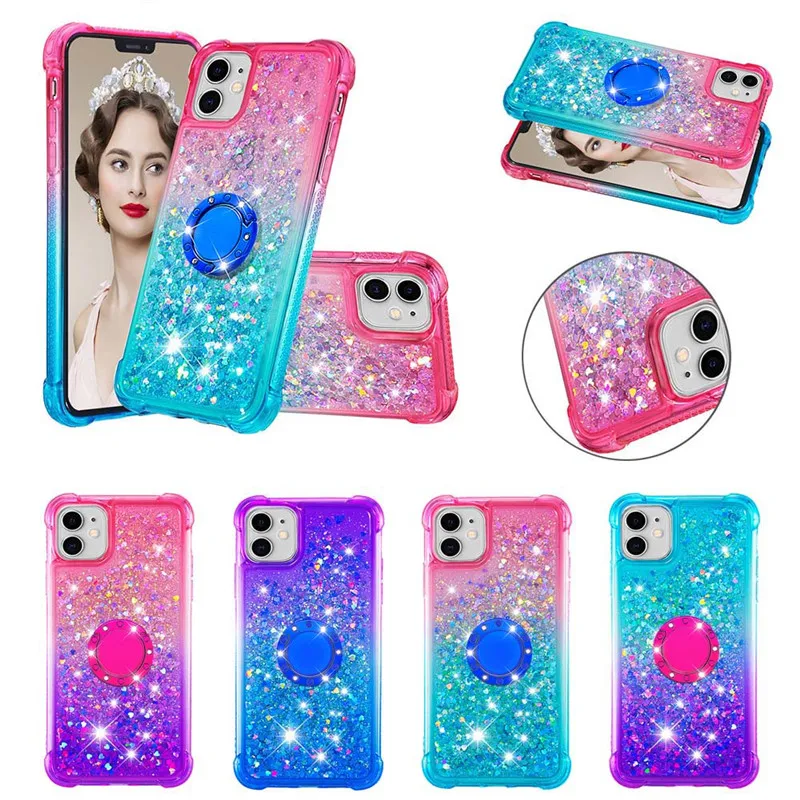 Блестящее со стразами кольцо-держатель для телефона чехол iphone 11 6 1 дюймов pro 5 8 max