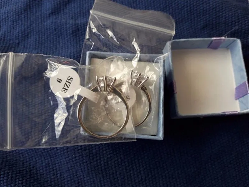 Женские Классические обручальные кольца Sona из чистого серебра 925 пробы с